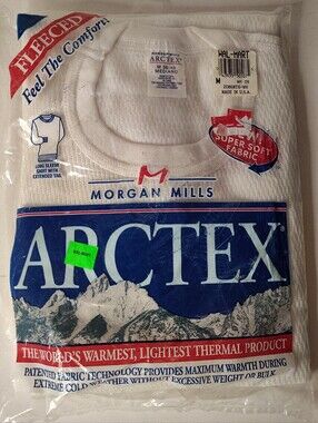 Morgan Mills Arctex Thermal Fleeced Crew Neck Shirt Sz Med. 38-40 Made In USA